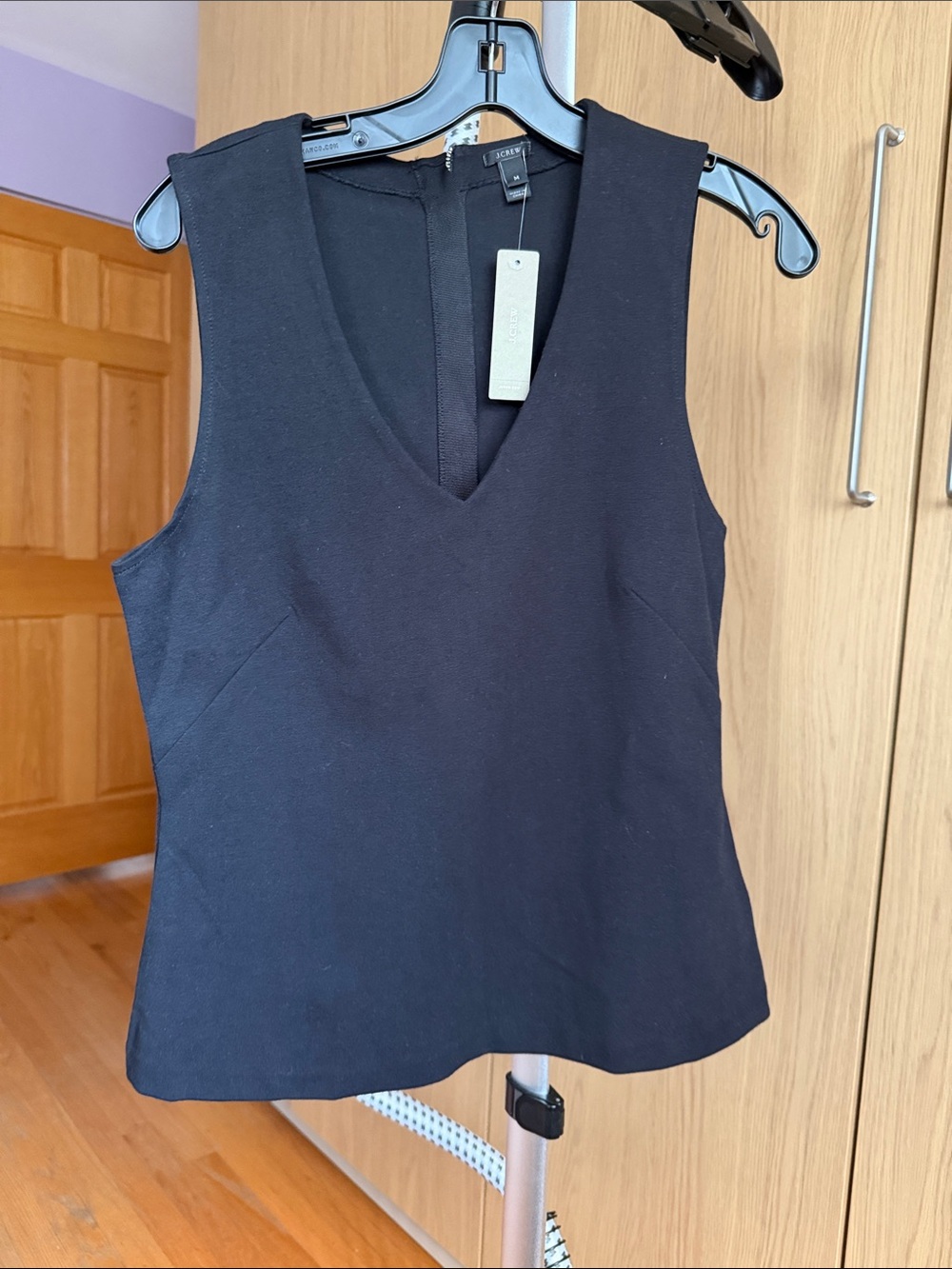 J. Crew Black V-Neck Sleeveless Camisole